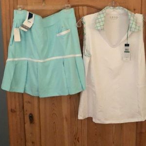 Izod Golf/Tennis shirt and skirt set